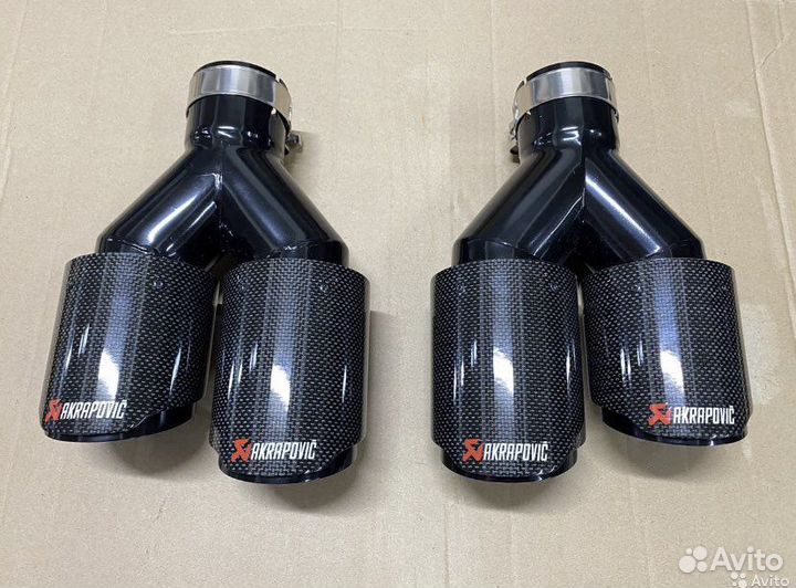 Насадки на глушитель Акрапович, Black carbon