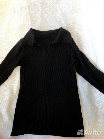 Лонгслив polo в рубчик