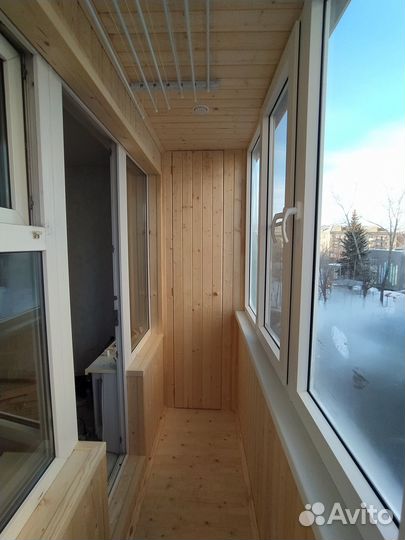 Обшивка и остекление балконов, окна