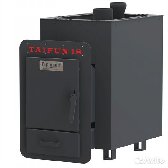 Печь банная Тайфун-12 с двумя каменками, Теплонофф