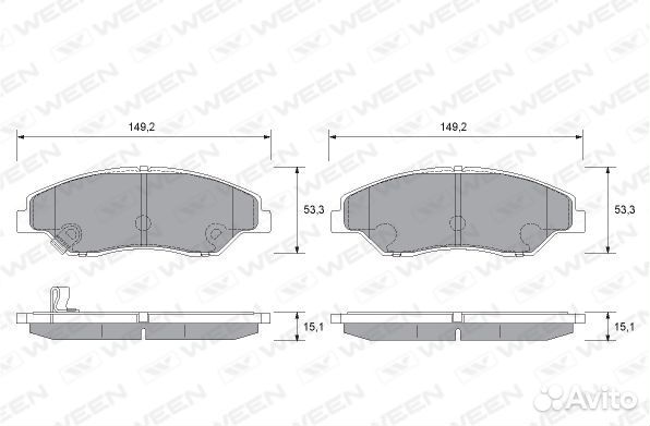 Колодки тормозные передние