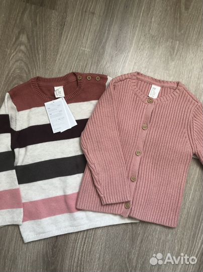 Кофты для девочки новые h&m 86, 92