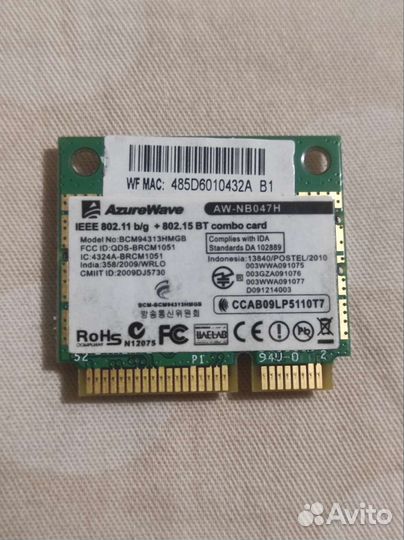 Wi-Fi + bluetooth адаптер Broadcom bcm94313hmgb