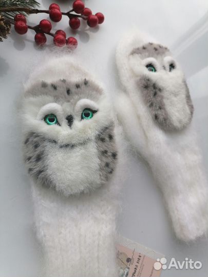 Звероварежки пуховые 