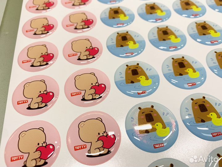 3D стикеры на телефон печать