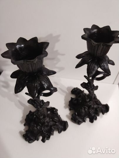 Подсвечники пара Каслинское литье