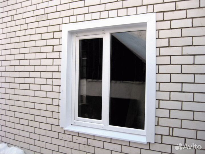 Окно металлопластиковое с наружным откосом