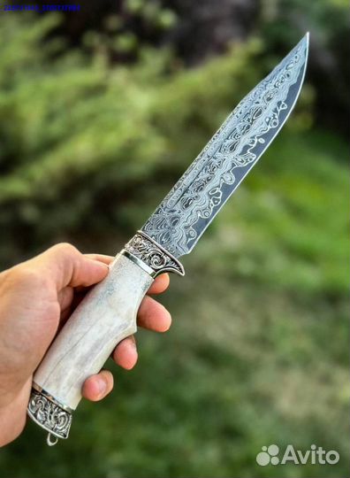 Нож Дамаск рог лося (Арт.77712)