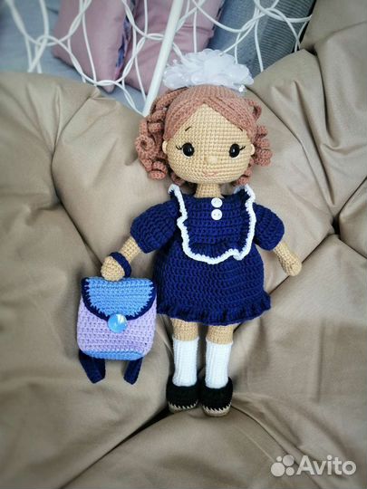Вязаная Кукла ручной работы