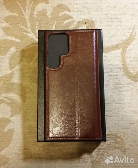 Кожаный чехол для Samsung Galaxy S23 ultra