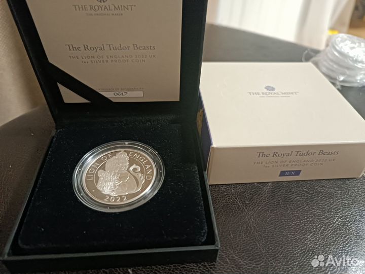 2022 Звери Тюдоров Лев Англии proof