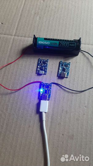 Плата зарядки под один акб