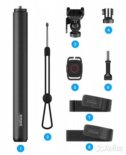 GoPro Extension Pole + Waterproof Shutter Remote