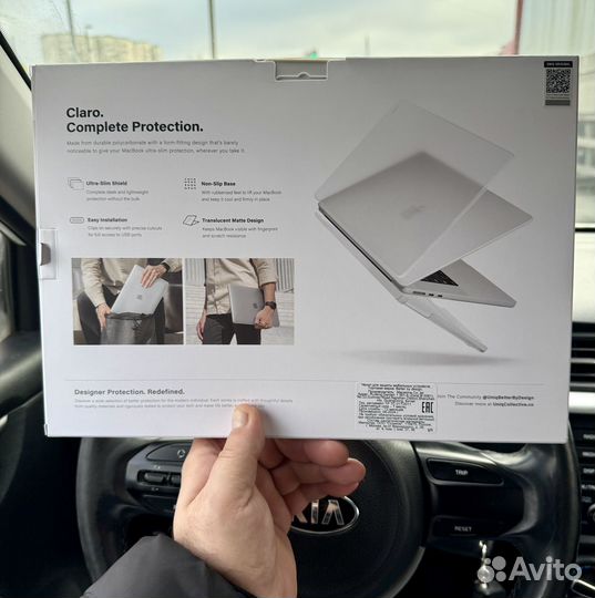 Чехол Uniq Claro для MacBook Air 13 M2/M3