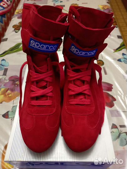 Обувь для автоспорта Sparco Top Rosso, размер 43