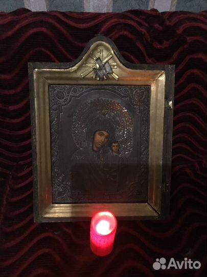 Старинная икона Казанская Богородица