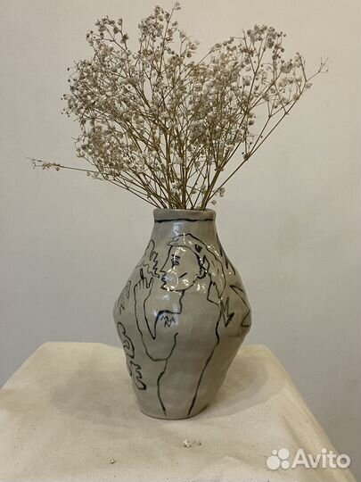 Ваза для цветов керамика