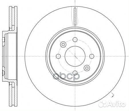 Диск торм. Scenic II Gr Scenic 03- 6104910 Roa