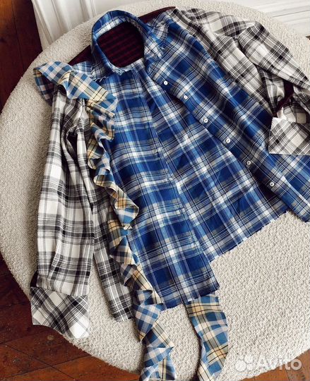 Рубашка в стиле апсайкл