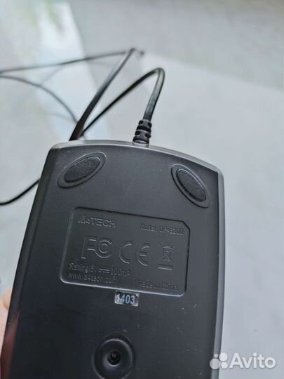 Мышь проводная A4Tech OP-620D черный