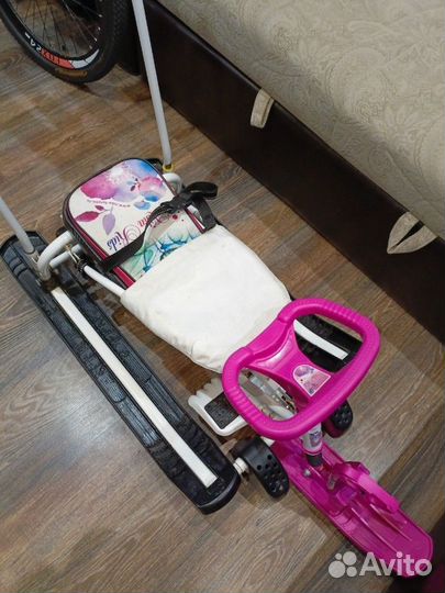 Снегокат ника с колесами