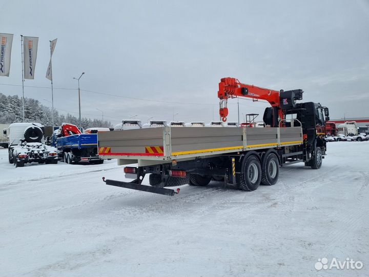 Бортовой грузовик FAW J6 с КМУ Kanglim, 2024