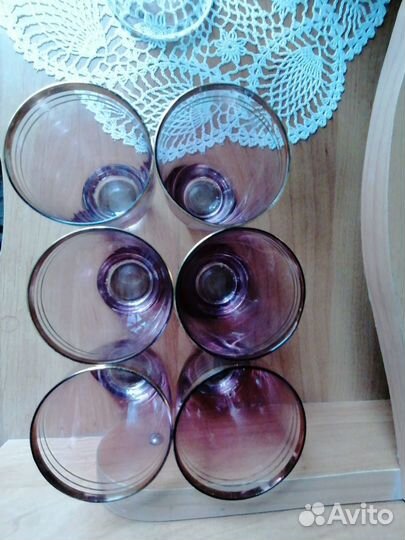 Стопки цветное стекло СССР