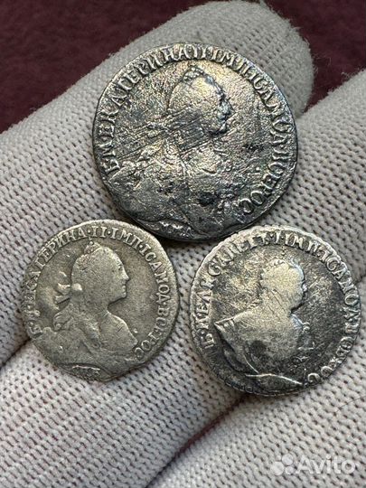 Лот монет Екатерины 2й