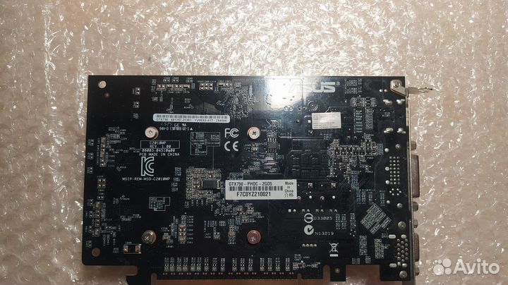 Видеокарта Asus GTX 750 2GB