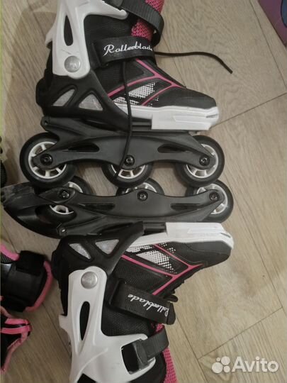 Ролики rollerblade 28-32 защита полный комплект