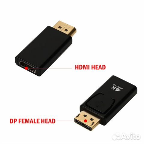 Переходник с DisplayPort (DP) на hdmi