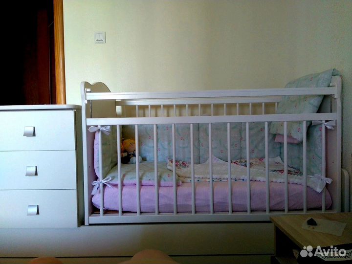 Бортики в детскую кроватку бу