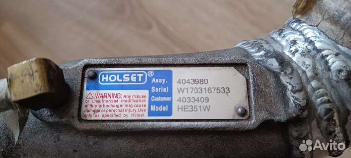 Турбина holset he351w для 2jzgte