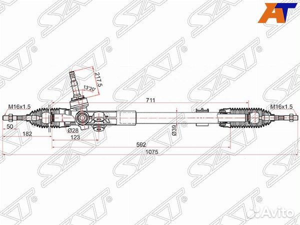 Рейка рулевая hyundai tucson