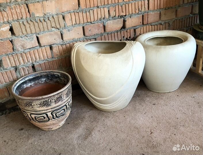 Горшки цветочные терракота и керамика