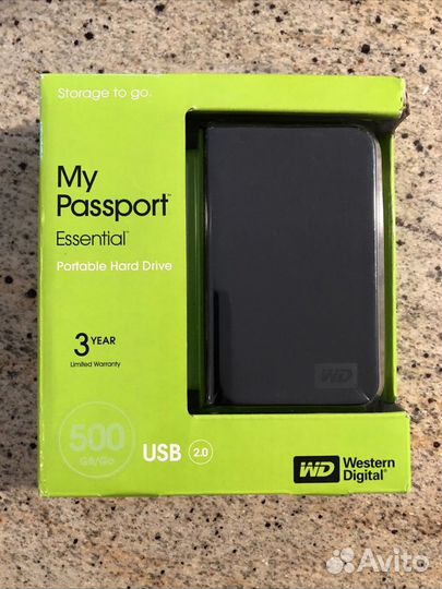 Переносной 500Gb WD My Passport 2.5’’ HDD
