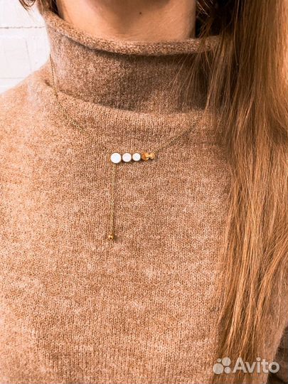 Цепочка колье с подвеской новая