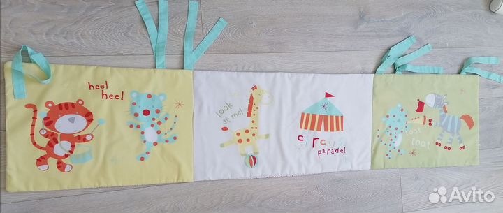 Набор для детской (тюль, одеяло, плед, бортик)