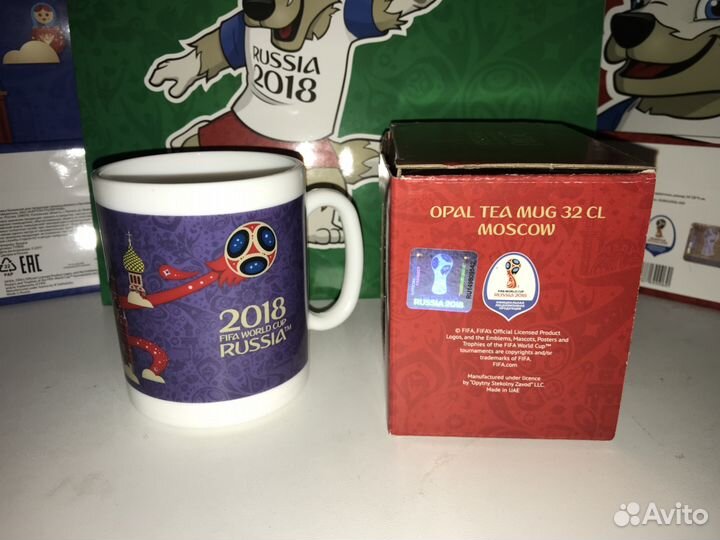 Кружки с официальной символикой чм фифа 2018
