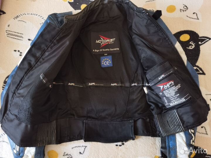 Мотокуртка кожаная мужская 48 (М)