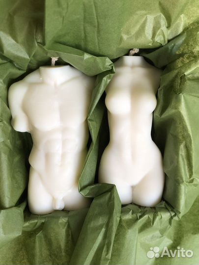 Свечи торсы из соевого воска