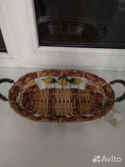 Корзина декоративная плетенная