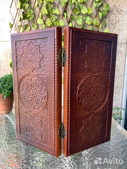 Нарды из бука ручной работы 50х50х7см