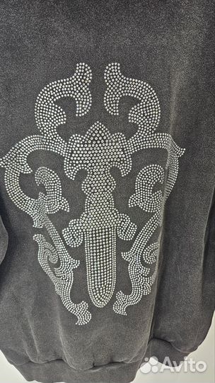 Толстовка Chrome Hearts В стразах