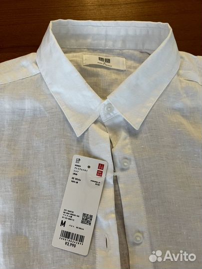 Рубашка женская новая Uniqlo лен