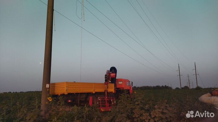 Аренда и услуги манипулятора-вездехода, стрела 19.7 м, борт 7 т, 6.2 м