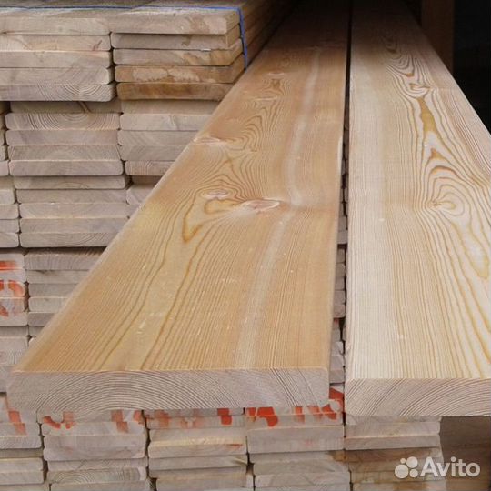 Планкен лиственница, 20х120 мм, сорт прима