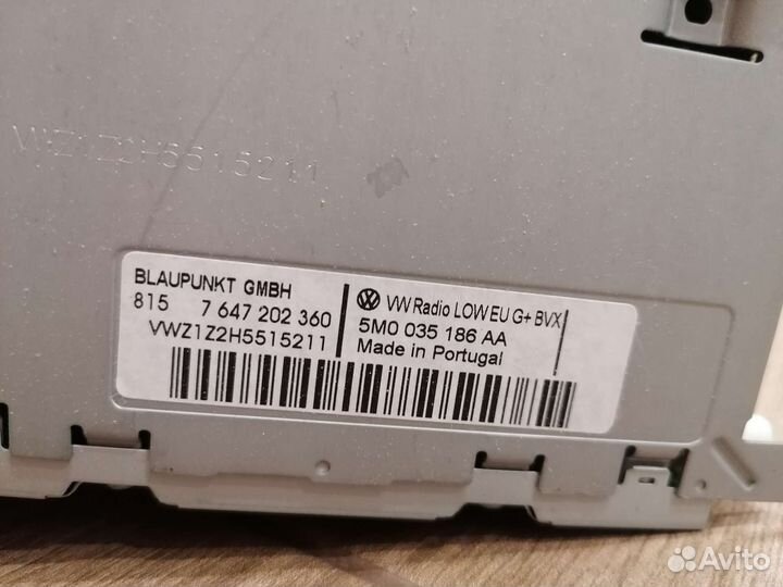 Штатная магнитола на volkswagen tiguan