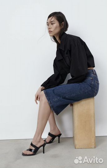 Босоножки туфли мюли сабо Zara новые кожа