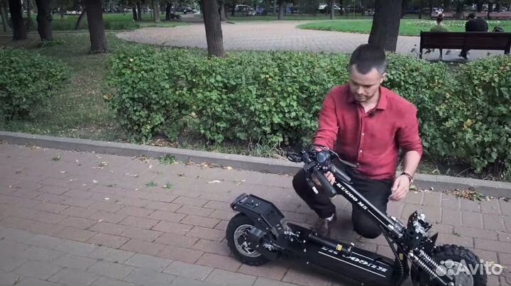 Мощный внедорожный электросамокат kugoo m5 sport